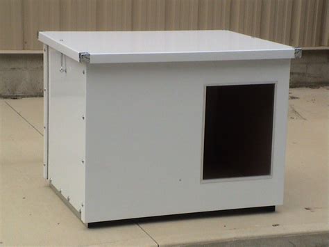 metal art dog house|insulated dog house for large.